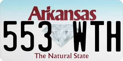 AR license plate 553WTH