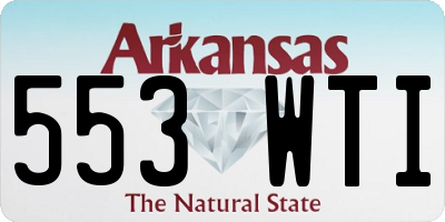 AR license plate 553WTI