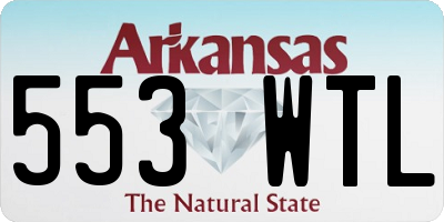 AR license plate 553WTL