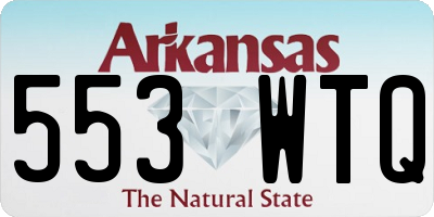AR license plate 553WTQ