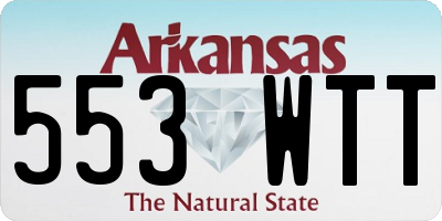 AR license plate 553WTT