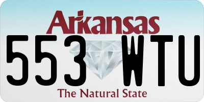 AR license plate 553WTU