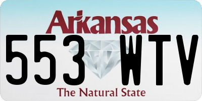 AR license plate 553WTV