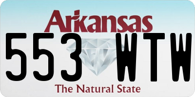 AR license plate 553WTW