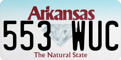 AR license plate 553WUC