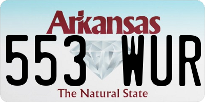 AR license plate 553WUR
