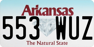 AR license plate 553WUZ
