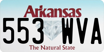 AR license plate 553WVA