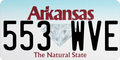 AR license plate 553WVE