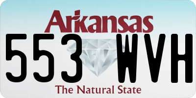AR license plate 553WVH