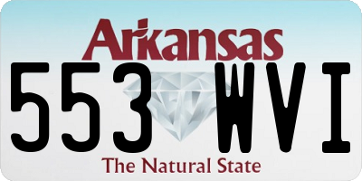 AR license plate 553WVI