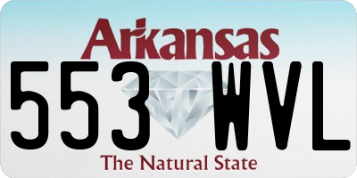 AR license plate 553WVL