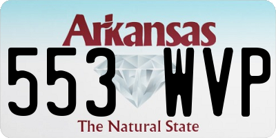 AR license plate 553WVP