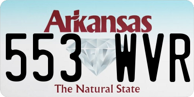 AR license plate 553WVR