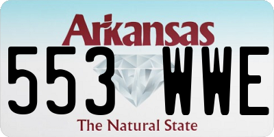 AR license plate 553WWE