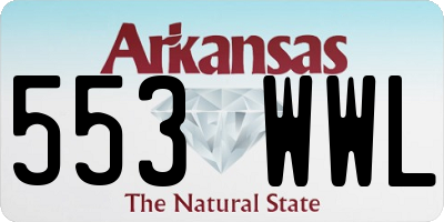 AR license plate 553WWL