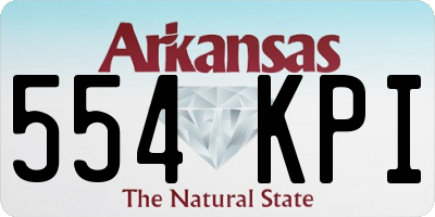 AR license plate 554KPI