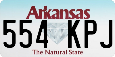 AR license plate 554KPJ