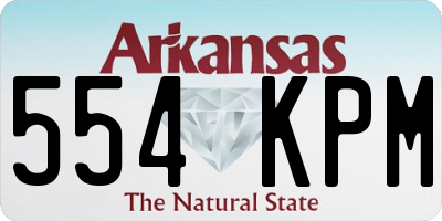 AR license plate 554KPM