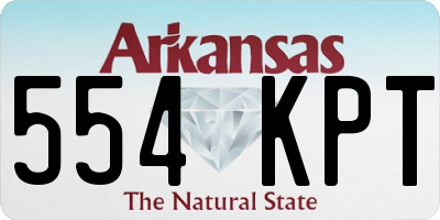 AR license plate 554KPT