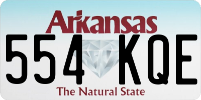 AR license plate 554KQE