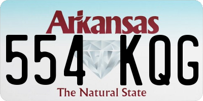 AR license plate 554KQG