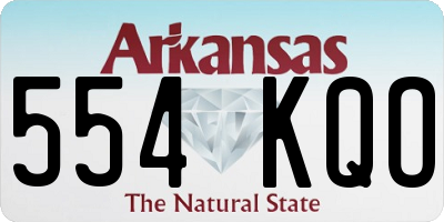 AR license plate 554KQO