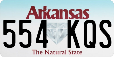 AR license plate 554KQS