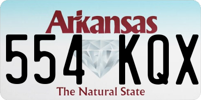 AR license plate 554KQX