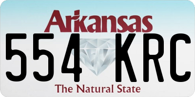 AR license plate 554KRC