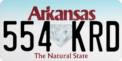 AR license plate 554KRD
