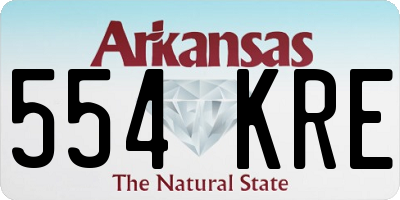 AR license plate 554KRE