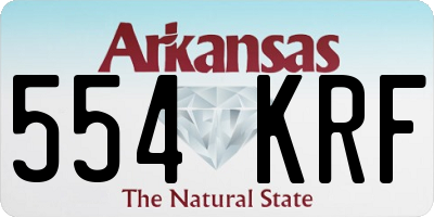 AR license plate 554KRF