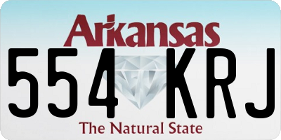 AR license plate 554KRJ