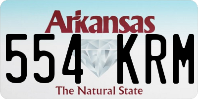 AR license plate 554KRM