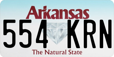 AR license plate 554KRN