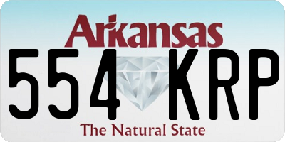AR license plate 554KRP