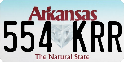 AR license plate 554KRR