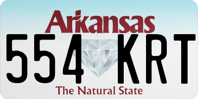 AR license plate 554KRT
