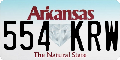 AR license plate 554KRW