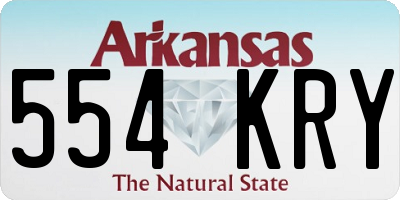 AR license plate 554KRY