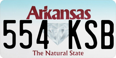 AR license plate 554KSB