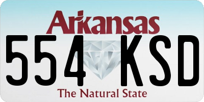 AR license plate 554KSD