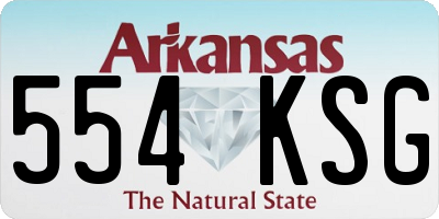 AR license plate 554KSG