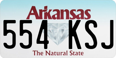AR license plate 554KSJ