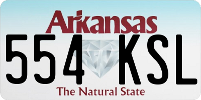 AR license plate 554KSL