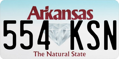 AR license plate 554KSN