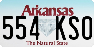 AR license plate 554KSO