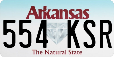 AR license plate 554KSR