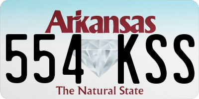 AR license plate 554KSS